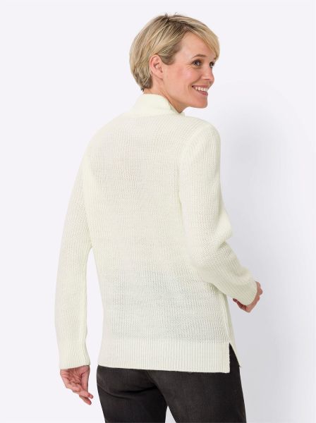 Sieh an! Strickpullover Stehkragenpullover günstig online kaufen