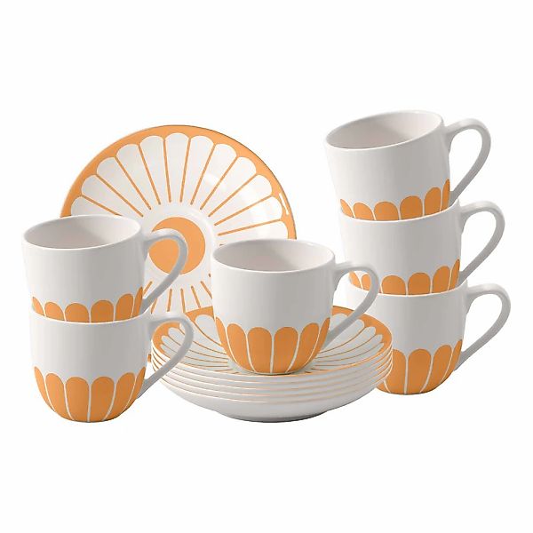 Villeroy & Boch Tasse "Espressotassen mit Untertassen Fleur Couleur 70 ml 6 günstig online kaufen