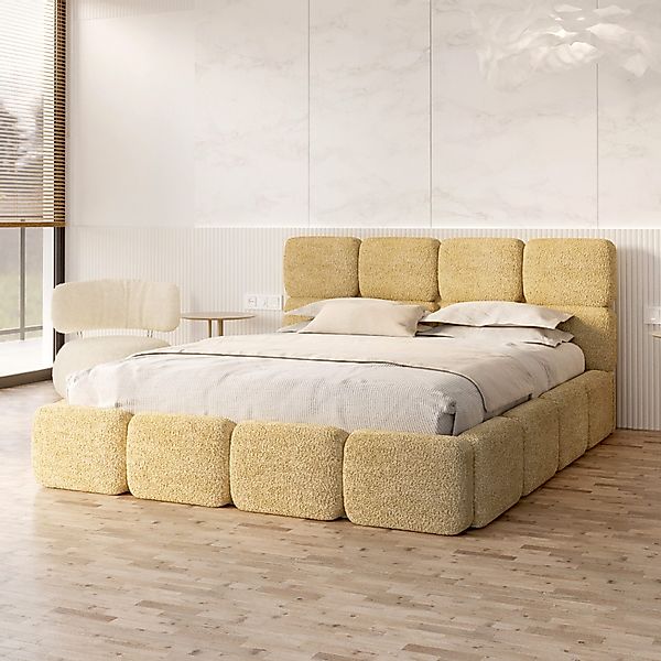 FDM Polsterbett CLOUDY Bettgestell Bett 140x200, günstig online kaufen