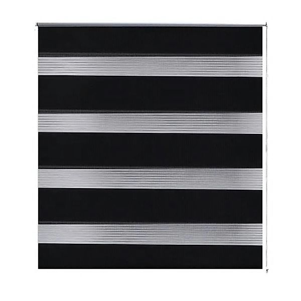 vidaXL Doppelrollo 50 x 100 cm Schwarz günstig online kaufen