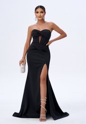 Moda Minx Jerseykleid "TYLA" 1 Stk. tlg. mit tollem Beinschlitz und Cut Out günstig online kaufen