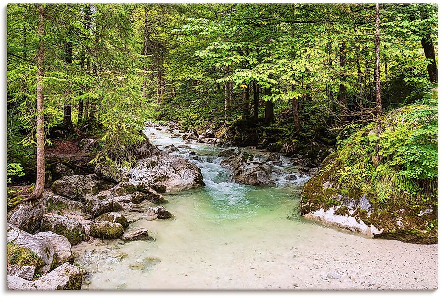 Artland Wandbild "Ramsauer Ache im Zauberwald", Gewässer, (1 St.), als Lein günstig online kaufen