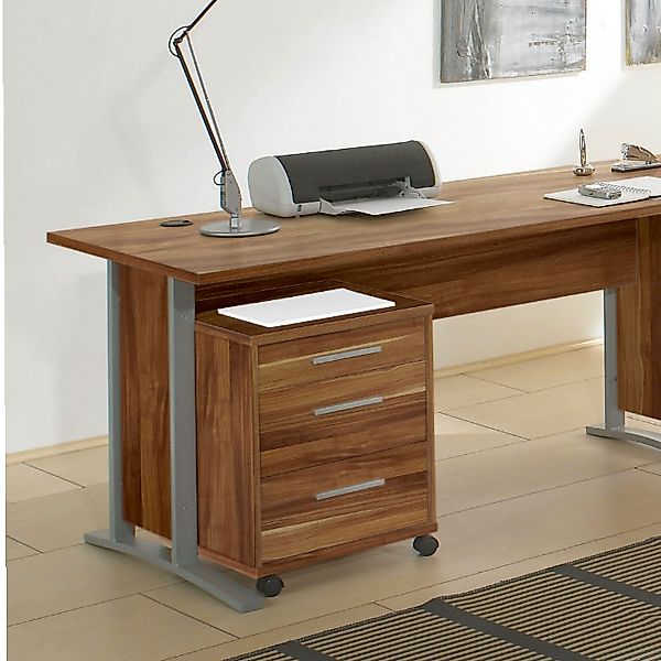 Bega Consult Eckschreibtisch Winkelschreibtisch mit Rollcontainer günstig online kaufen