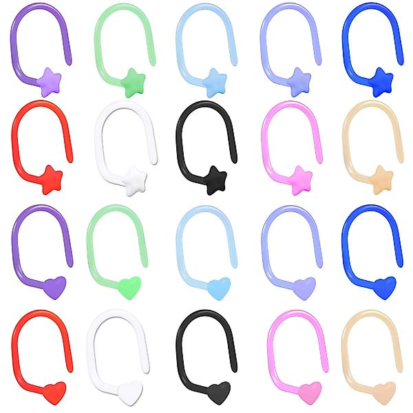 viva-adorno Nasenpiercing 0,8mm Nasenstecker gebogen flexibel günstig online kaufen