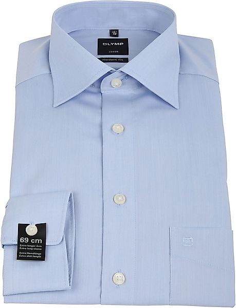 OLYMP Luxor Hemd Extra Lange Ärmel Modern Fit Blue - Größe 37 günstig online kaufen