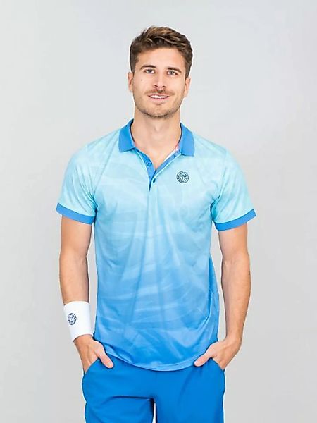 BIDI BADU Tennisshirt Colortwist Poloshirt für Herren in blau günstig online kaufen