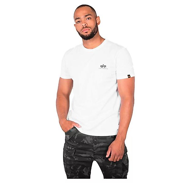 Alpha Industries Basic Small Logo Kurzärmeliges T-shirt XS White günstig online kaufen