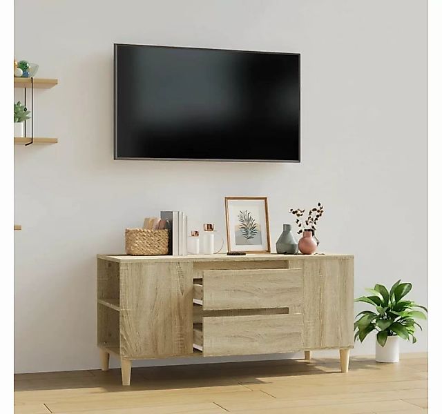 furnicato TV-Schrank Sonoma-Eiche 102x44,5x50 cm Holzwerkstoff günstig online kaufen