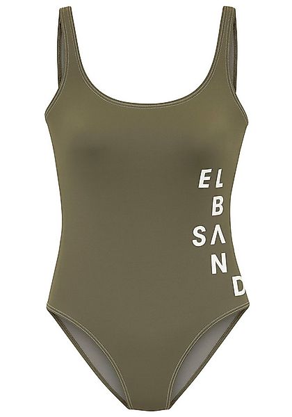 Elbsand Badeanzug Deep mit Logo in Kontrastfarbe günstig online kaufen