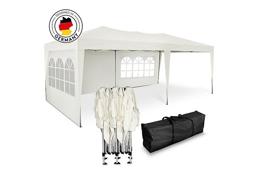 Kronenburg Partyzelt 3x6m wasserdicht - Gartenpavillon, Faltpavillon stabil günstig online kaufen