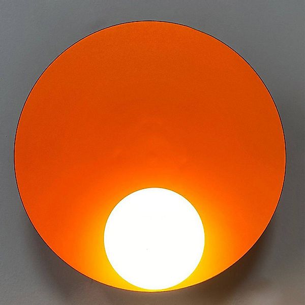 Wandleuchte Aphrodite, orange, Ø 33 cm, Metall, G9 günstig online kaufen