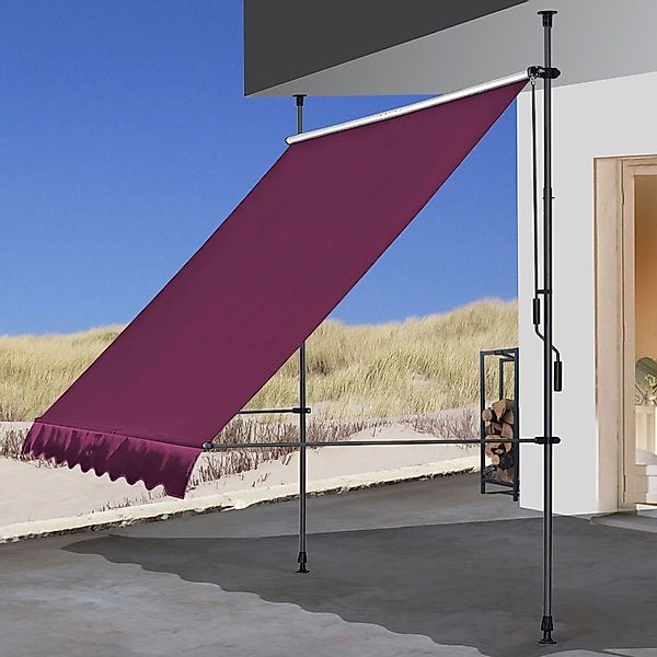Quick Star Klemm-Senkrechtmarkise 250 cm Breite, günstig online kaufen