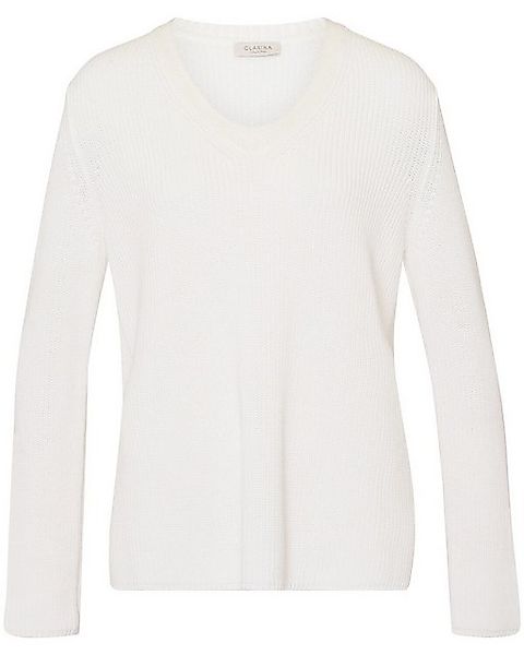 Clarina Strickpullover V-Pullover günstig online kaufen