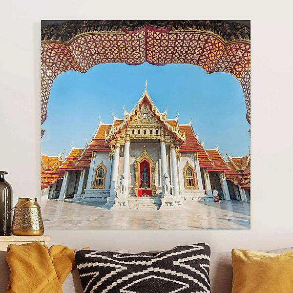 Leinwandbild Tempel in Bangkok günstig online kaufen