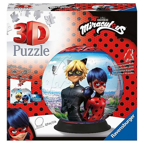 Ravensburger Puzzle Ravensburger 3D Puzzle 11167 - Puzzle-Ball Miraculous - günstig online kaufen