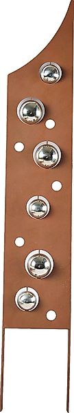 locker Deko-Windrad Rusty Bubbles, in Rostoptik, günstig online kaufen