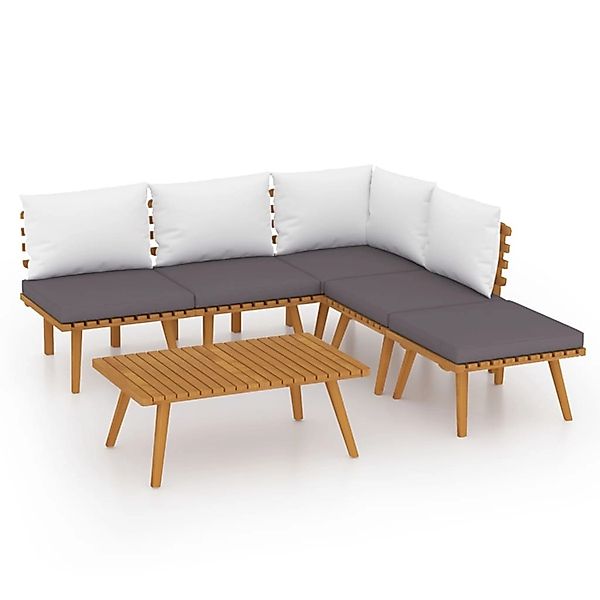 vidaXL Gartenlounge-Set 6-tlg. Garten-Lounge-Set mit Kissen günstig online kaufen