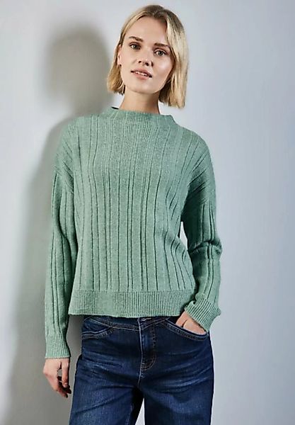 STREET ONE Strickpullover mit Rippstruktur günstig online kaufen