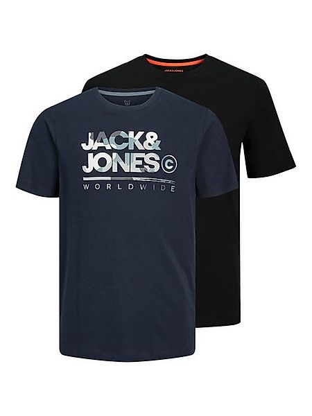 Jack & Jones Junior T-Shirt JJLUKE TEE SS CREW NECK 2PK MP JNR (Packung, 2- günstig online kaufen