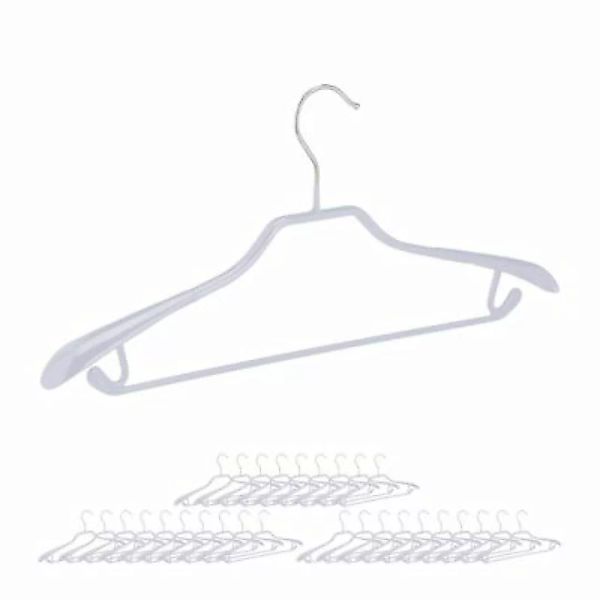 relaxdays 30 x Anzugbügel grau günstig online kaufen