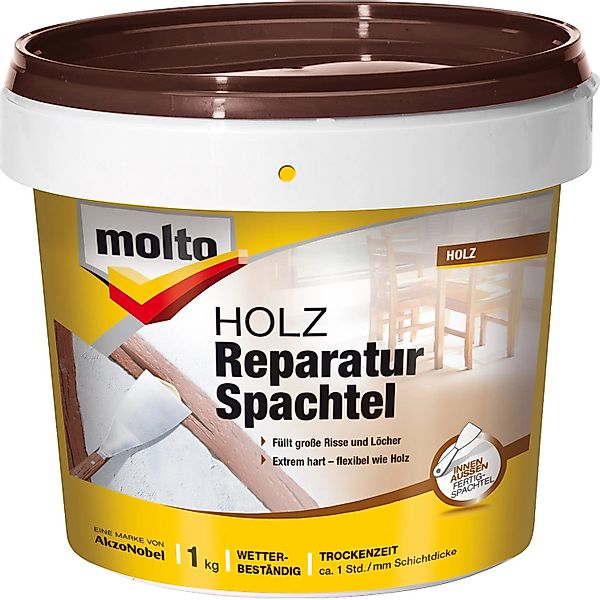 MOLTO Spachtelmasse MOLTO Holz Reparaturspachtel 1 Kg günstig online kaufen