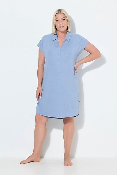 Ulla Popken Nachthemd Nachthemd oversized Hemdkragen günstig online kaufen