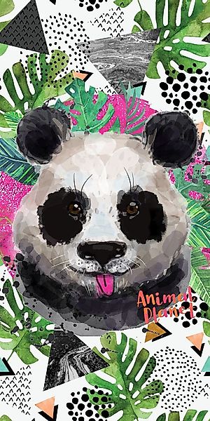 Animal Planet Strandtuch Panda Bär Badetuch günstig online kaufen