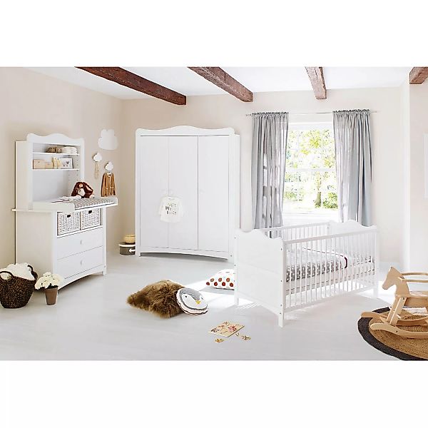 Pinolino® Babyzimmer-Komplettset »Florentina«, (Set, 4 St., Kinderbett, Wic günstig online kaufen
