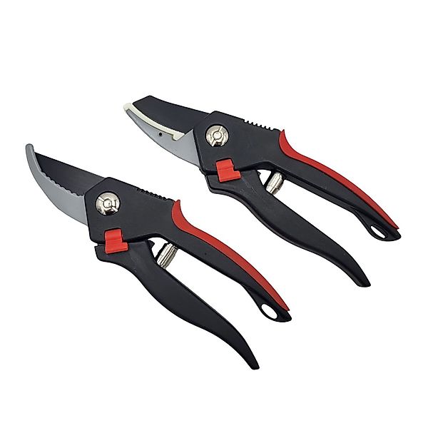 BURI Grasschere Gartenscheren 2er-Set Blumenschere Ambossschere günstig online kaufen