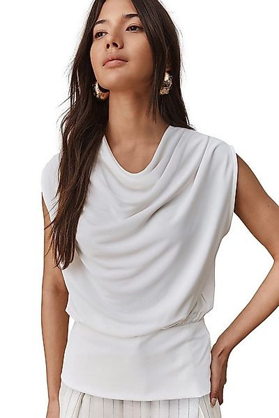 Next Blusentop Hochgeschlossenes, ärmelloses Oberteil, Drapierung (1-tlg) günstig online kaufen