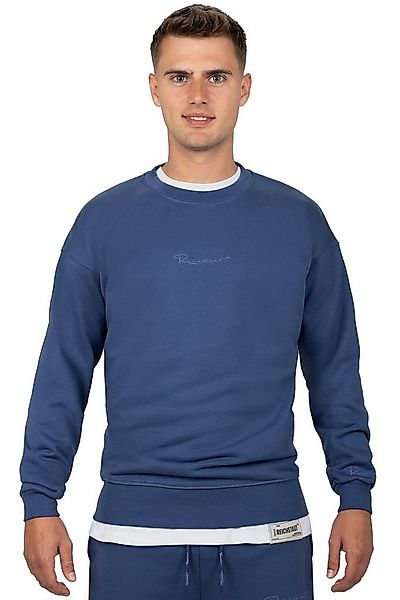 Reichstadt Sweatshirt Herren Regular Fit Pullover Logo-Stitching 23RS037 Da günstig online kaufen