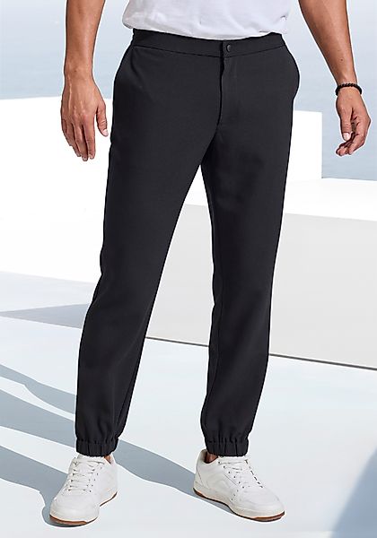 John Devin Stoffhose mit elastischen Bündchen, günstig online kaufen