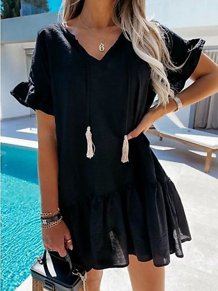 RUZU UG Dirndl Midikleid Sexy Kleid Einteiligem AusschnittKleid Sommer Dame günstig online kaufen