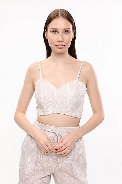 HomeStore Blusentop Palmenblattmuster Bustier günstig online kaufen