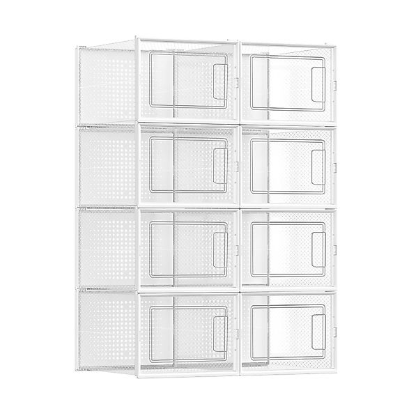 SONGMICS Schuhbox Aufbewahrungsboxen, 8er Pack faltbar günstig online kaufen