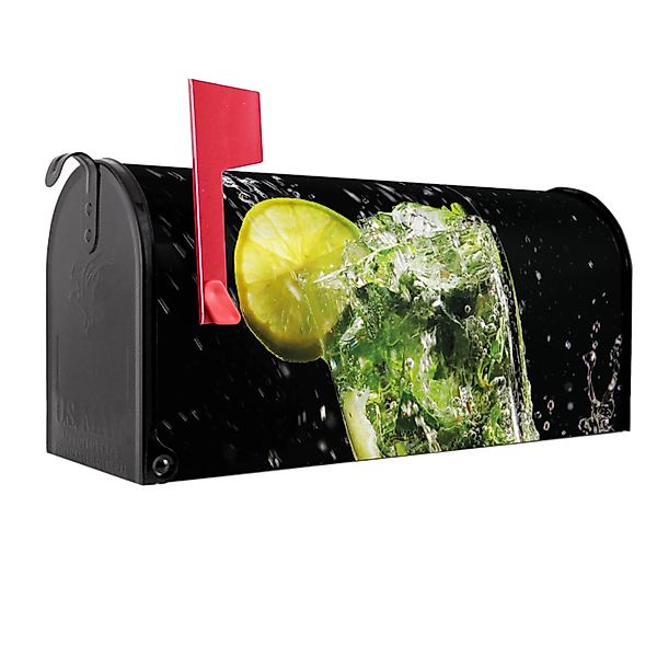 Banjado Amerikanischer Briefkasten Schwarz 48x22x16cm US Mailbox Letterbox günstig online kaufen