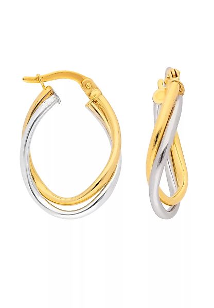 Adelia´s Paar Ohrhänger "333 Gold Ohrringe Creolen", Goldschmuck für Damen günstig online kaufen