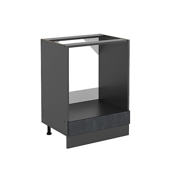 Vicco Herdumbauschrank R-Line, Schwarz Beton/Anthrazit, 60 günstig online kaufen