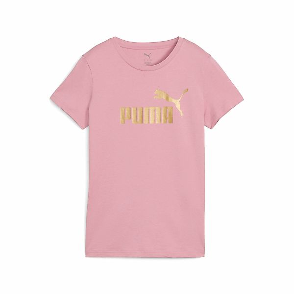 PUMA T-Shirt "ESS NO. 1 LOGO METALLIC TEE" Regular Fit, Rundhalsausschnitt, günstig online kaufen