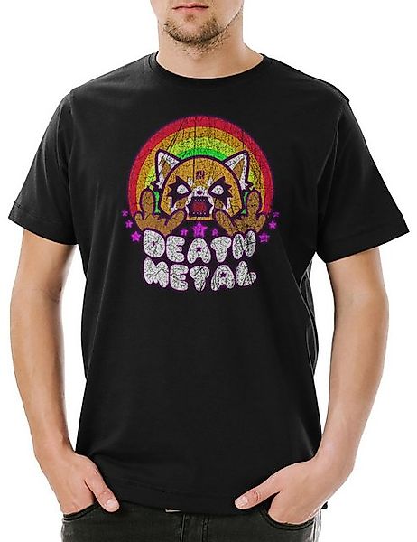 Urban Backwoods Print-Shirt Death Metal Herren T-Shirt Yeti Aggretsuko Fun günstig online kaufen