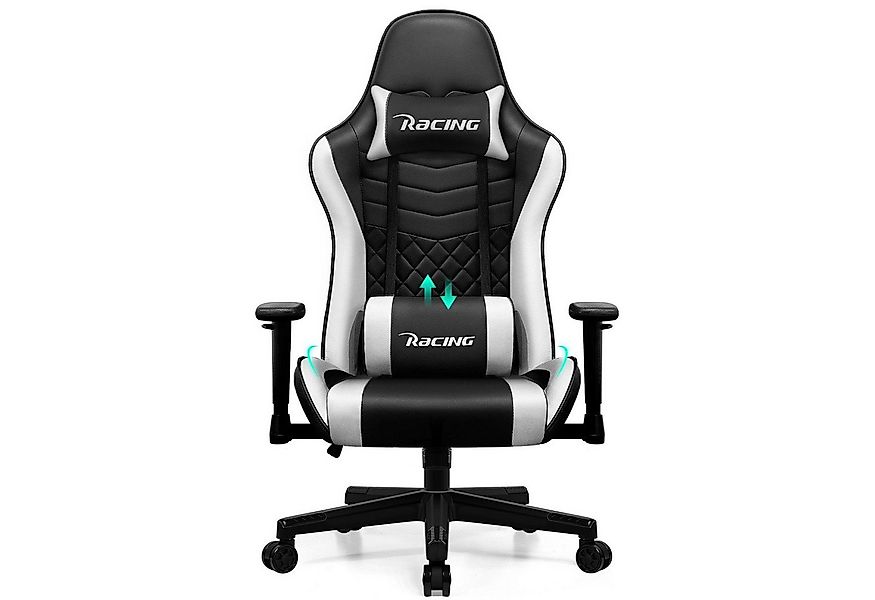 Hiazurm Gaming-Stuhl Komfortabler Gamer Stuhl mit Höhenverstellbarer Sitzfl günstig online kaufen