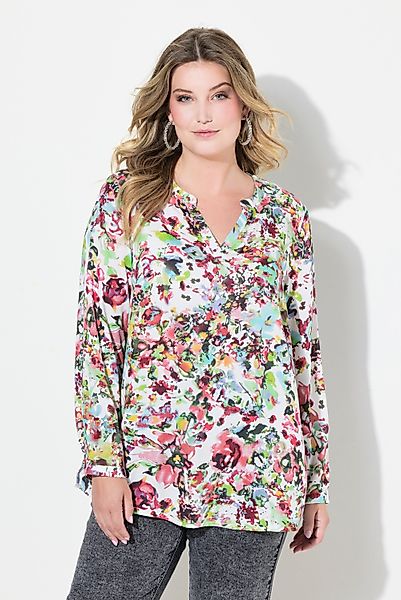 MIAMODA Tunika Tunika floraler Druck Langarm günstig online kaufen