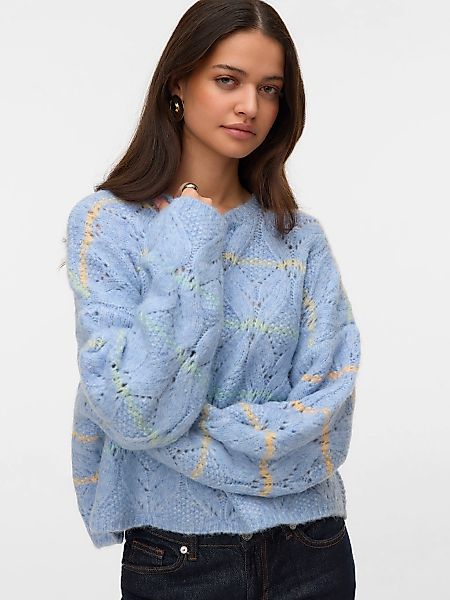 Vero Moda Strickpullover "VMNEW HATTY LS O-N STITCH PULLOVER BOO" mit zarte günstig online kaufen