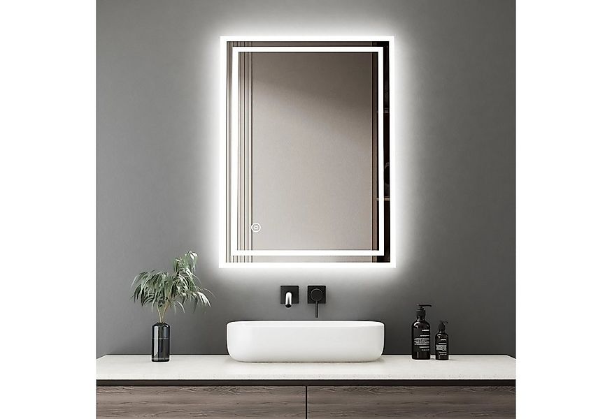 WDWRITTI Badspiegel Badezimmerspiegel Led Memory-Funktion Helligkeit/Lichtf günstig online kaufen