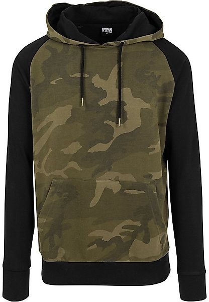 URBAN CLASSICS Sweatshirt Urban Classics Herren Camo Contrast Raglan Hoody günstig online kaufen