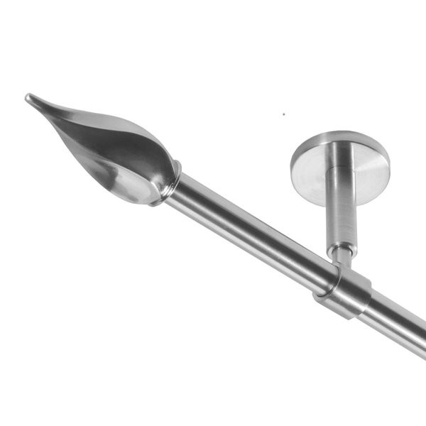 BASIT Gardinenstange Rohr Edelstahloptik 16 mm günstig online kaufen