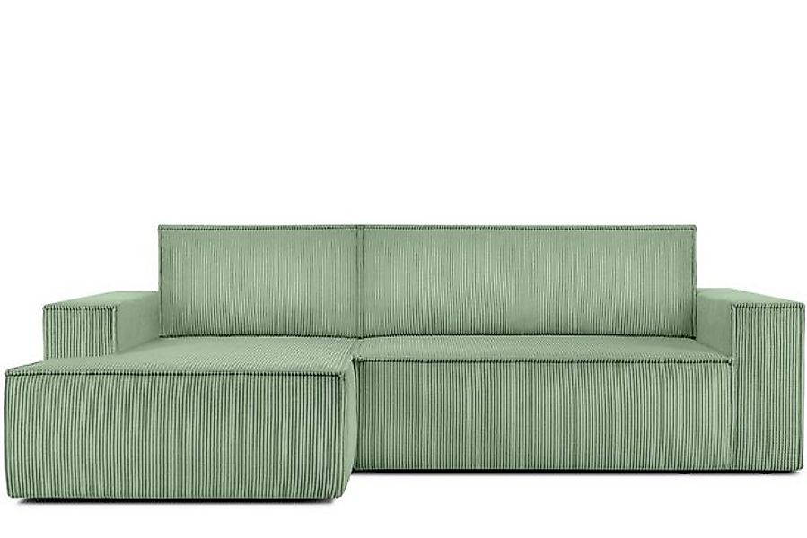 KONSIMO® Ecksofa NAPI Ecksofa links, hergestellt in der EU,mit Schlaffunkti günstig online kaufen