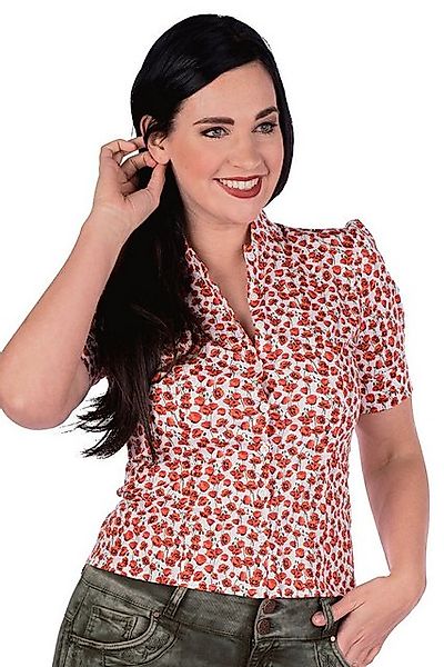 Femkit Trachtenbluse Trachtenbluse - EVELYN - creme/mohn günstig online kaufen