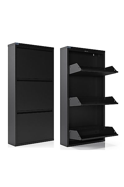 Kaufexpress GmbH Schuhschrank Metall-Schuhregal mit 3 günstig online kaufen