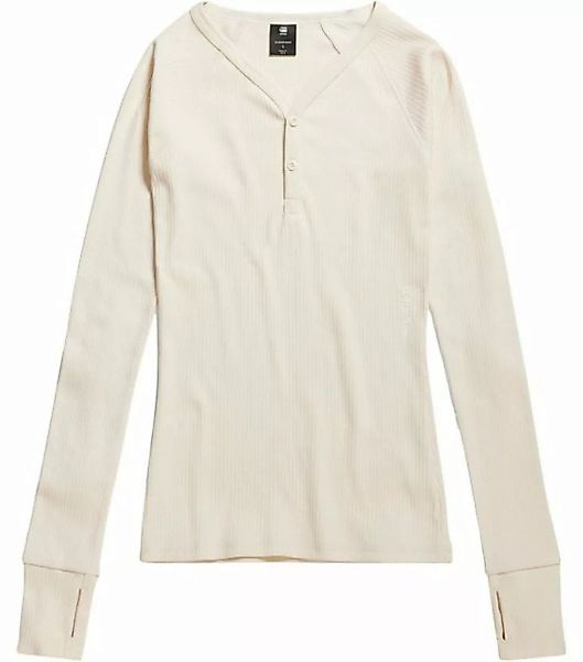 G-Star RAW T-Shirt Damen Langarmshirt SLIM RIB HENLEY TOP (1-tlg) günstig online kaufen